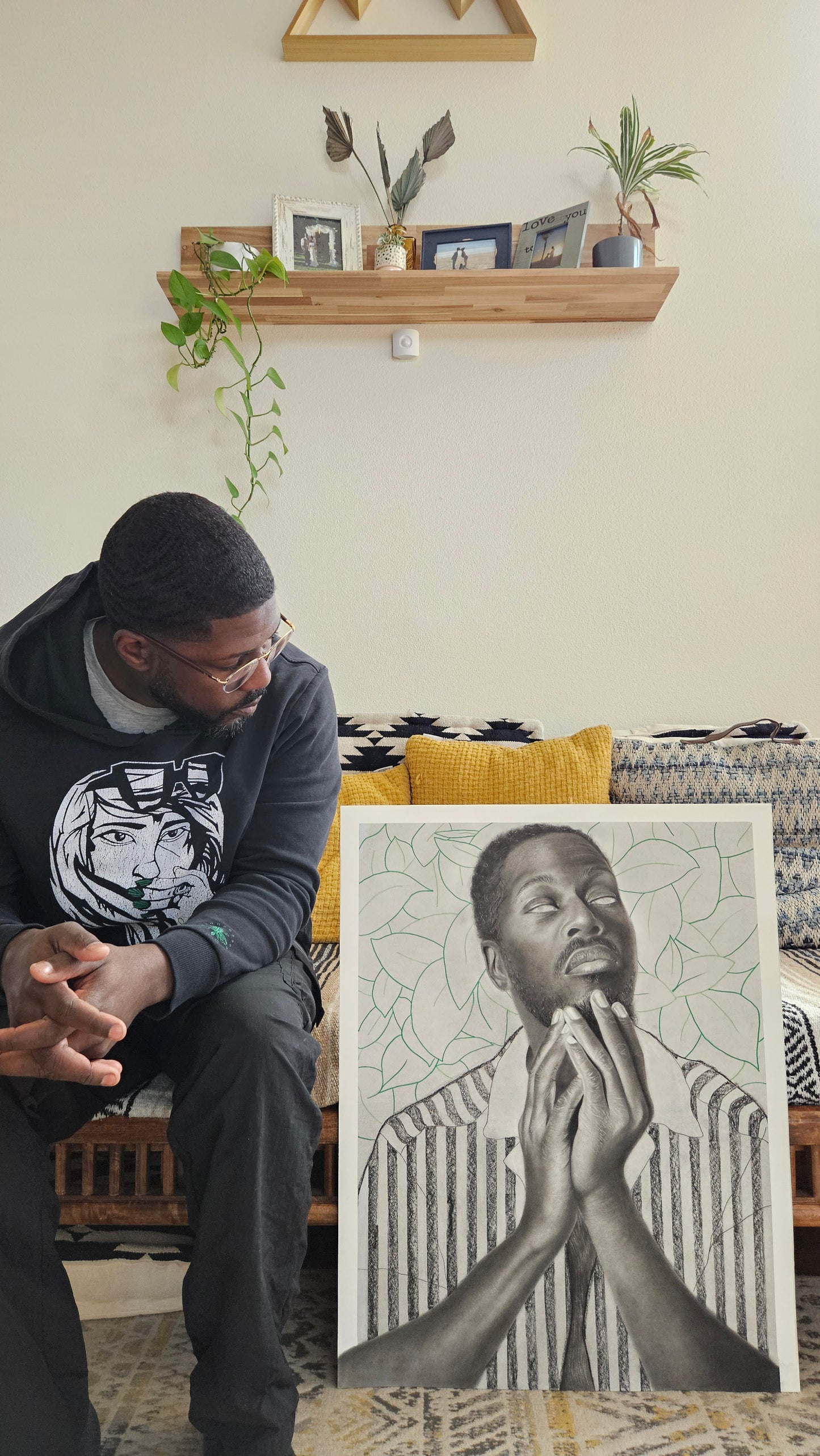 Man in the Garden (Reflections)