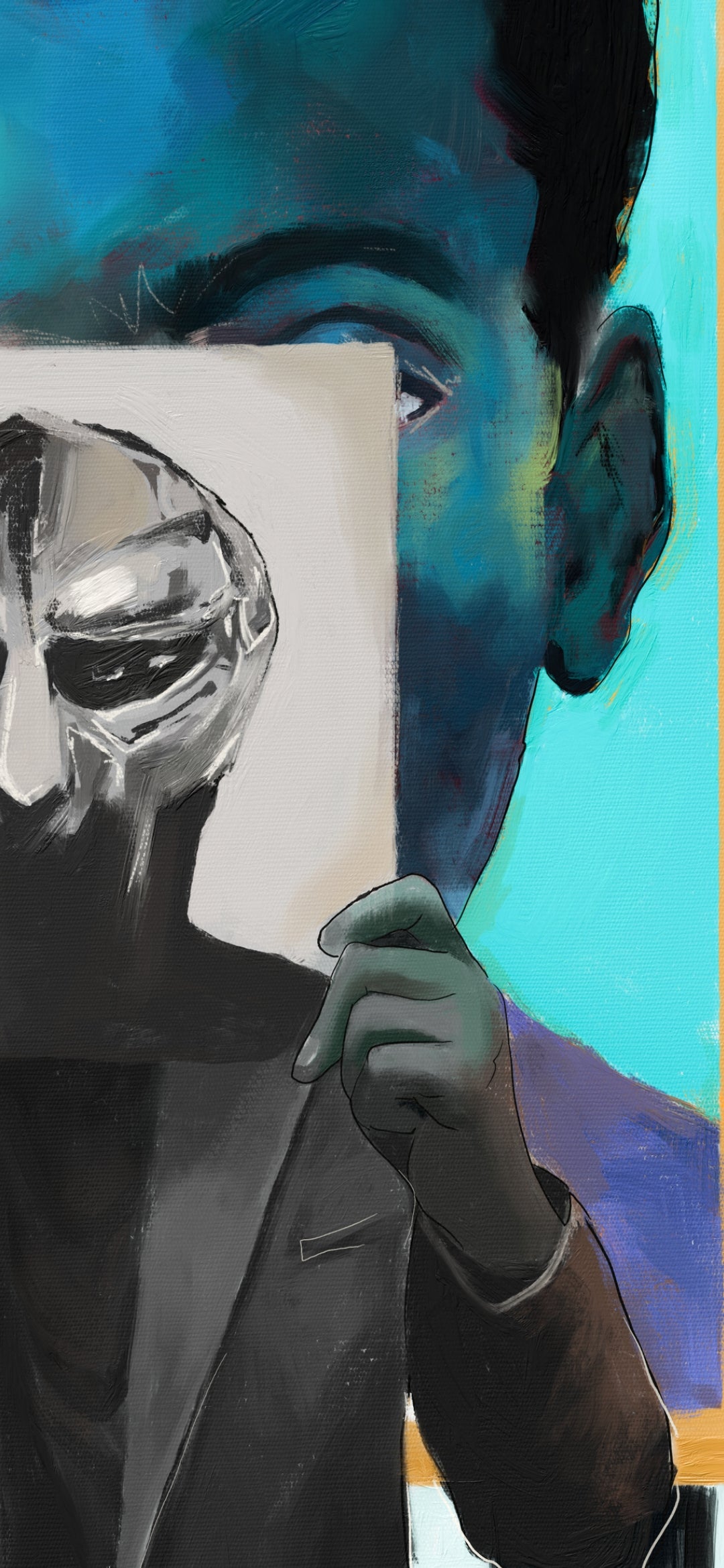 Doom in Front of The Bleu Pastel Man