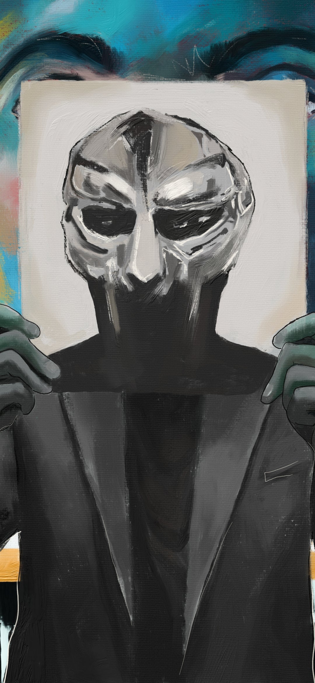 Doom in Front of The Bleu Pastel Man