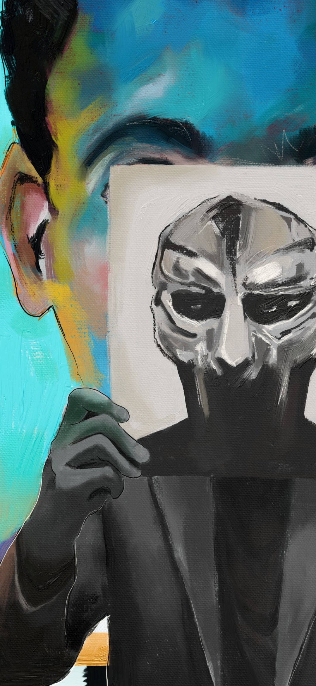 Doom in Front of The Bleu Pastel Man