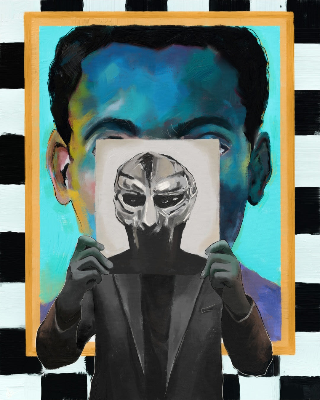 Doom in Front of The Bleu Pastel Man